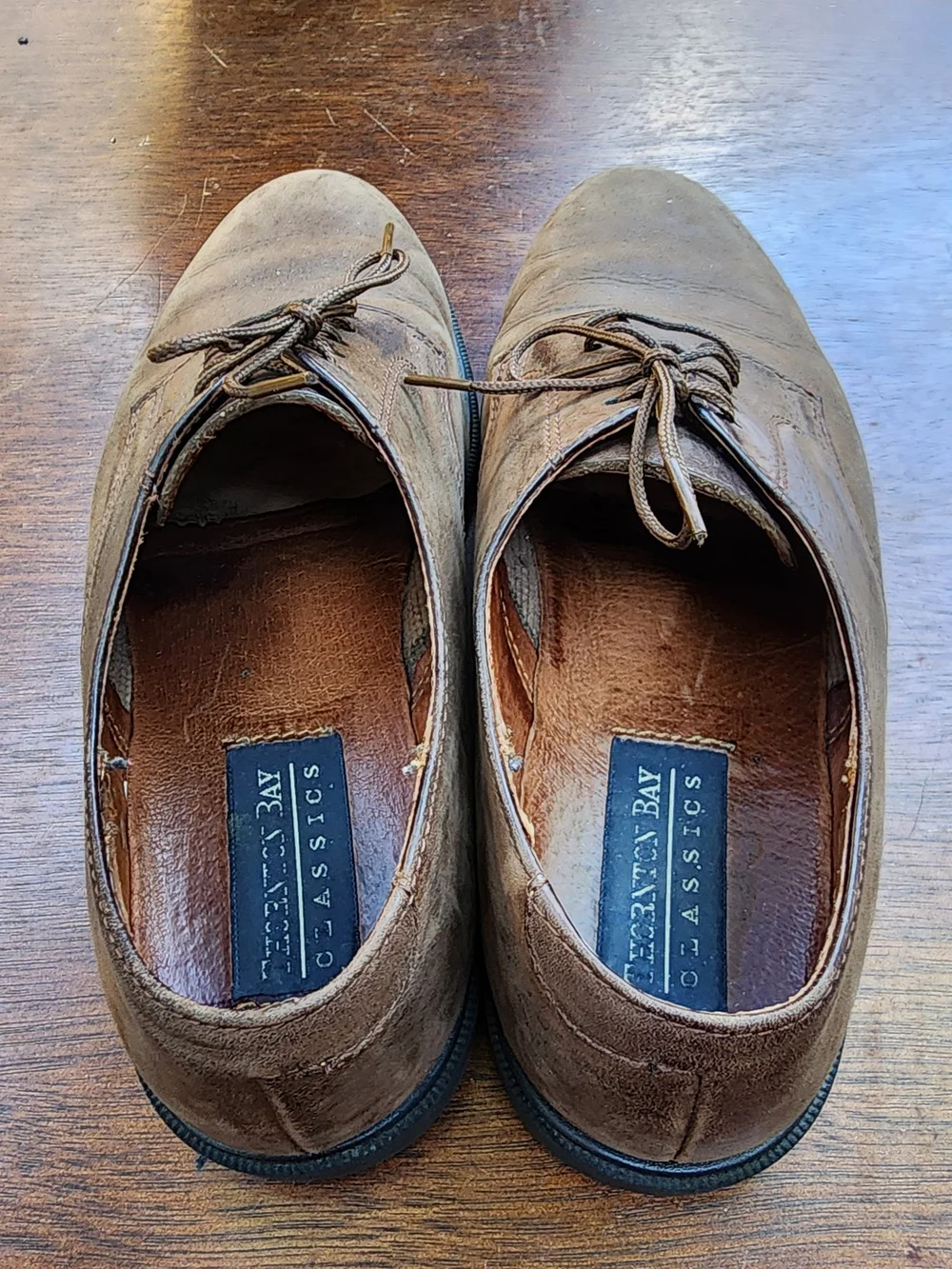 Vintage Thornton Bay Brown Nubuck Suede Leather Derby Oxford Shoes